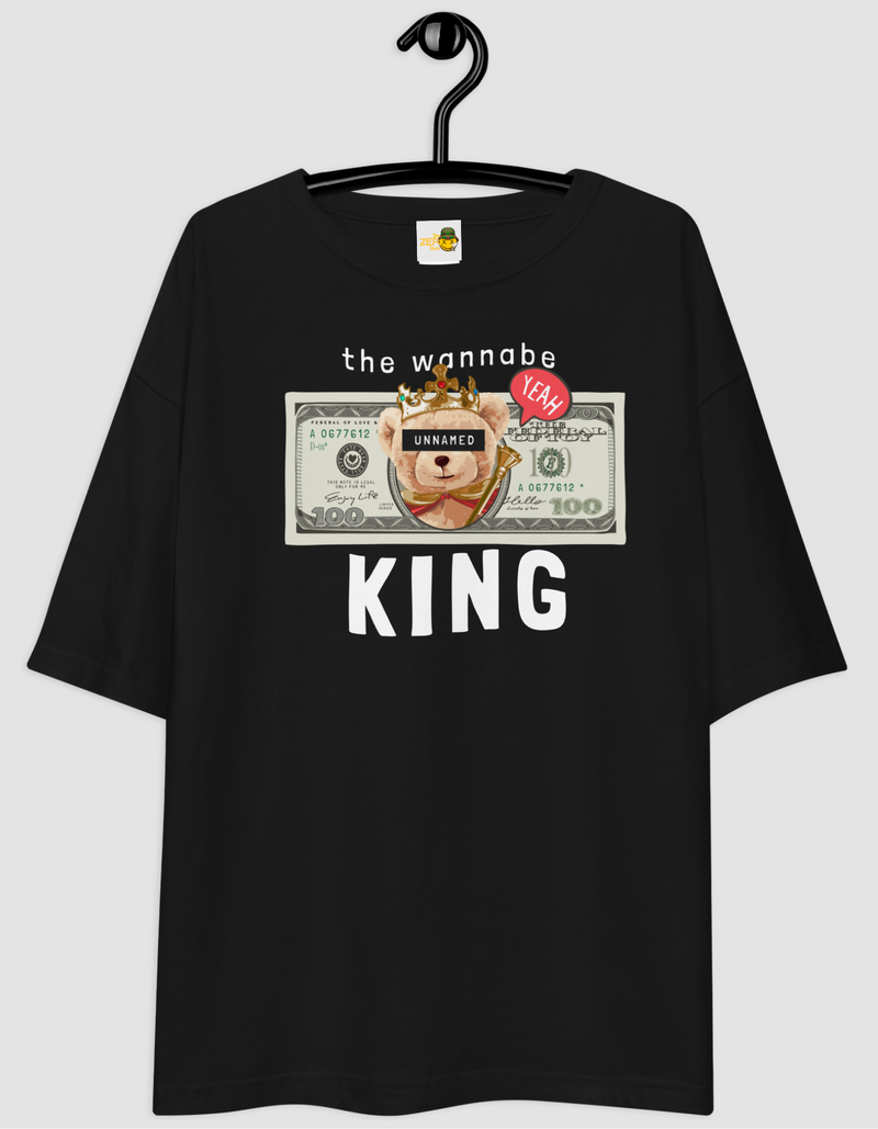 Unisex Oversized T-Shirt Minimal | Wanna Be king