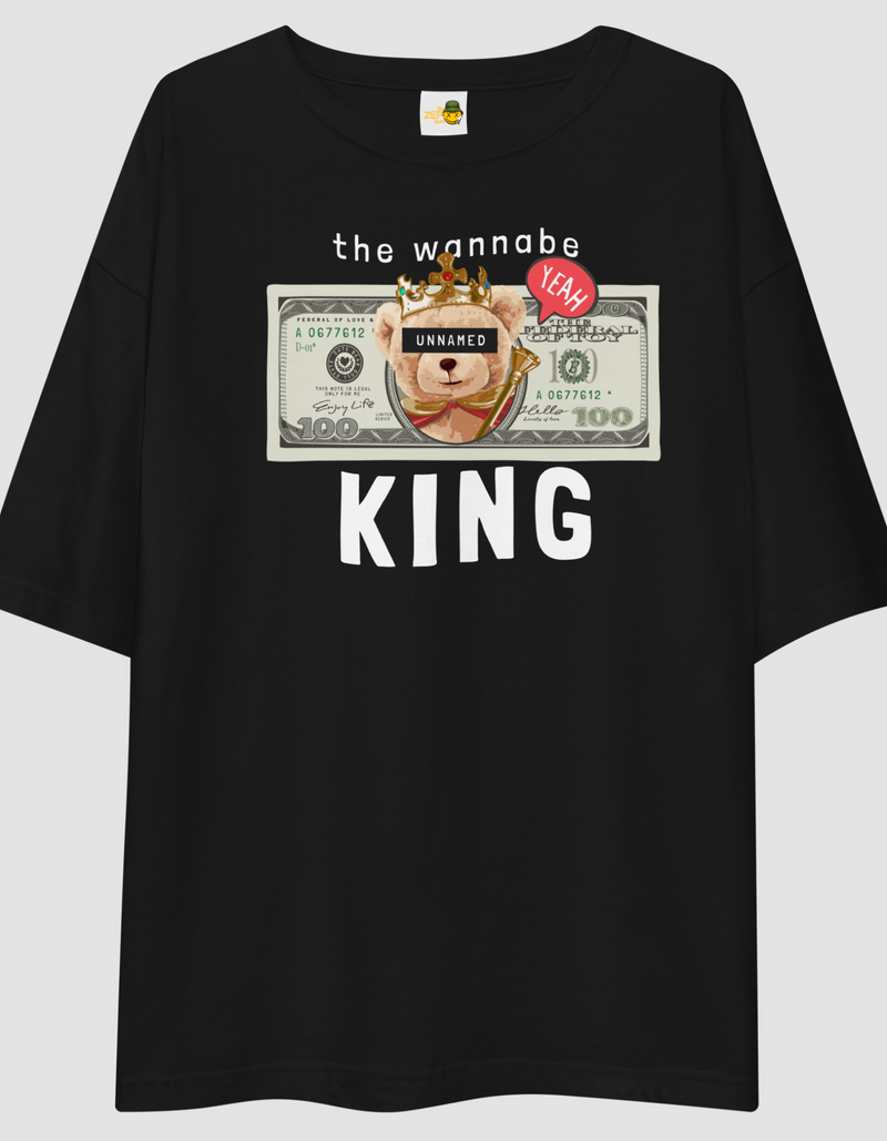 Unisex Oversized T-Shirt Minimal | Wanna Be king