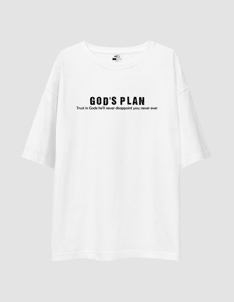 Unisex Oversied Gods Plan   tZS Exclusive