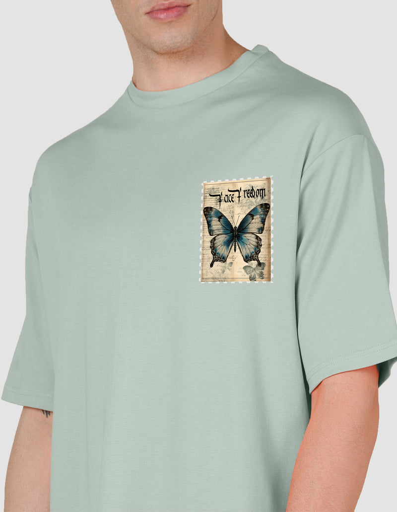 Oversized Tshirt Vintage Butterfly - TZS Exclusive