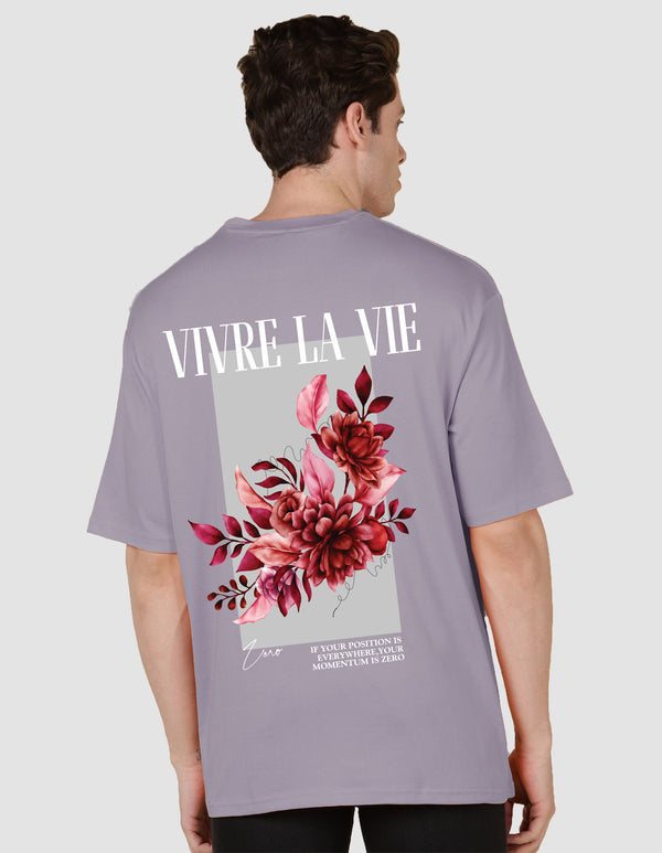 Oversized Tshirt Vivre La Vie- TZS Exclusive