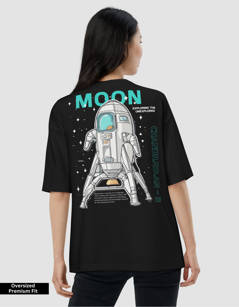 Unisex Oversized T-Shirt  | Moon Mission  Chandrayan