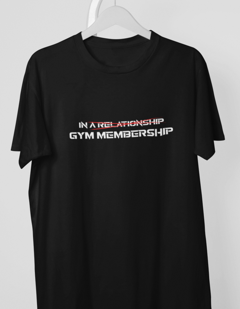 Unisex Oversized T-Shirt Gym | IN a relationship | gym membership