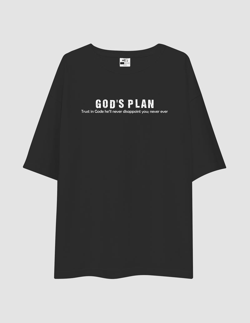 Unisex Oversied Gods Plan   tZS Exclusive