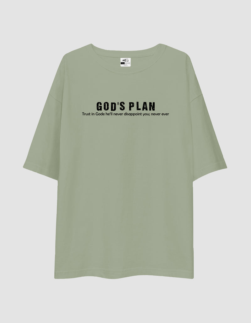 Unisex Oversied Gods Plan   tZS Exclusive