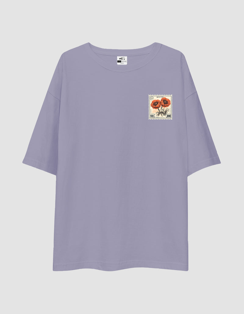 Oversized Tshirt Rose Words- TZS Exclusive